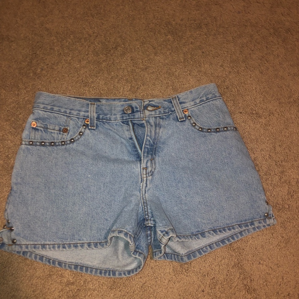 Levi’s studded shorts